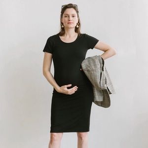 Storq Maternity Short Sleeve Dress size 4 Large